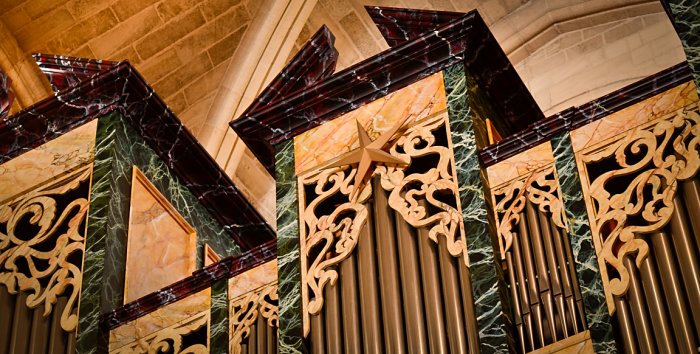 Détail de l'orgue de Saint-Augustin